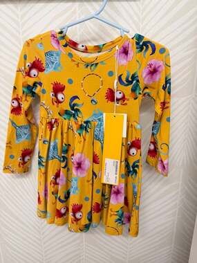 Little Britches Limited Secret Stock Reserve Moana Hei Hei Dress Bamboo Disney